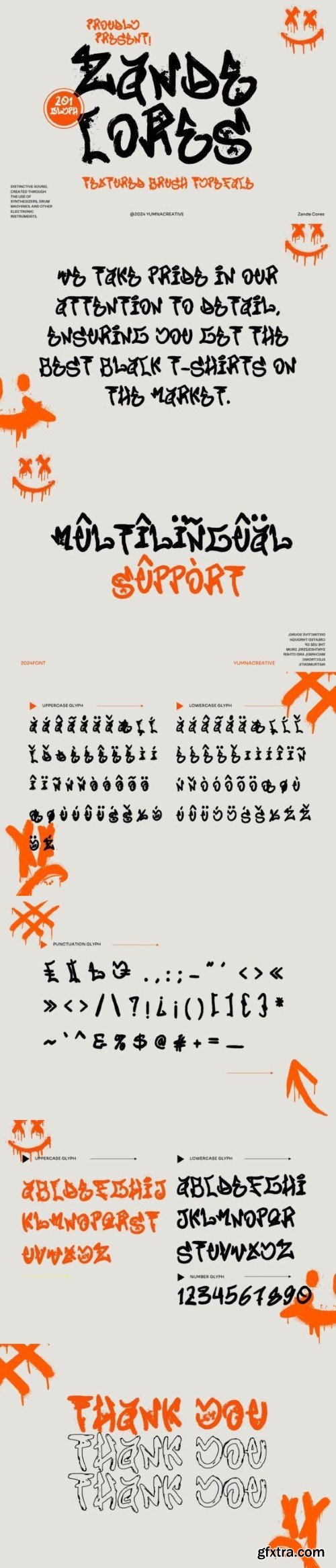 Zande Cores Font