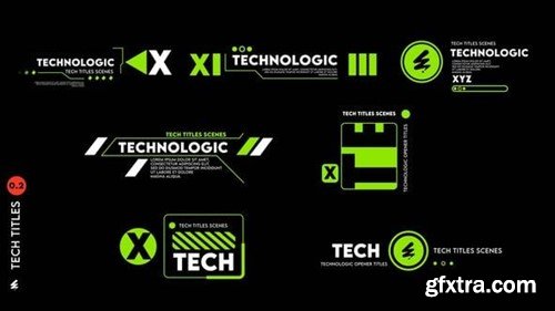 Videohive Technological Titles V 0.2 55526694