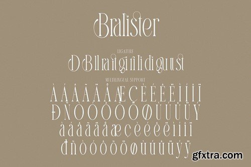 Bralister An Elegant Ligature Serif 8C6GL66