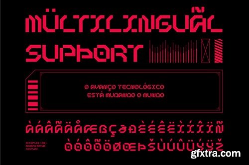 Excofles – Modern Mecha Display Font 6FGTL8H