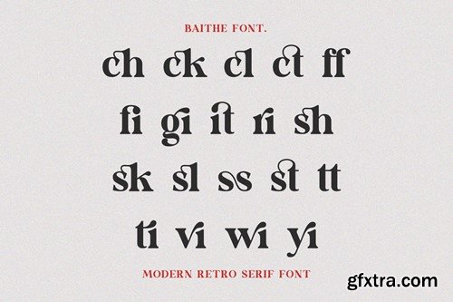 Baithe || Modern Retro Serif HSW6KF8