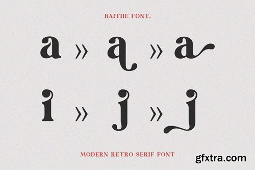 Baithe || Modern Retro Serif HSW6KF8