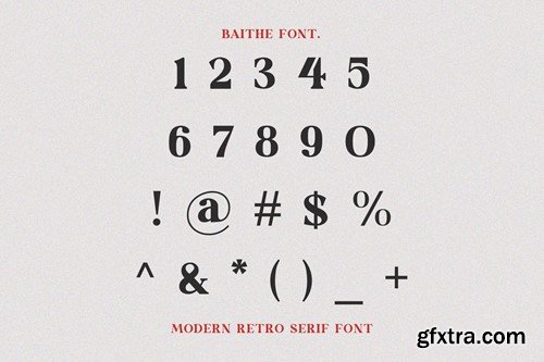 Baithe || Modern Retro Serif HSW6KF8