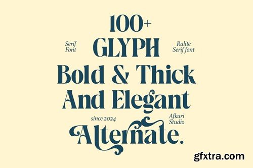 Ralite - Modern Serif Display Font G8MY2B5