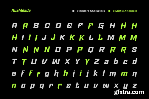 Rushblade Font 6CRBGKZ