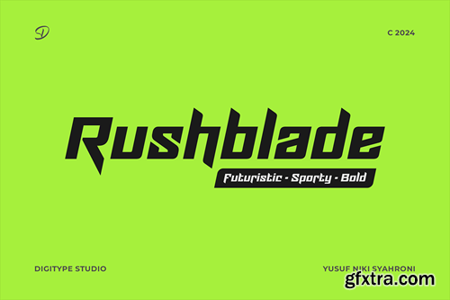 Rushblade Font 6CRBGKZ