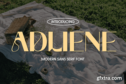 Adliene Modern Sans Serif Font RXEMLEE