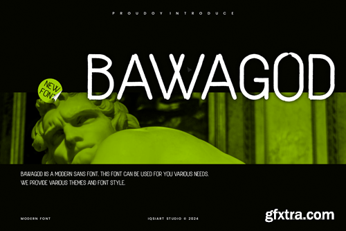 Bawagod - Modern Sans Font RADZGZK