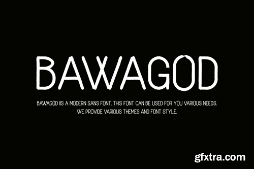 Bawagod - Modern Sans Font RADZGZK