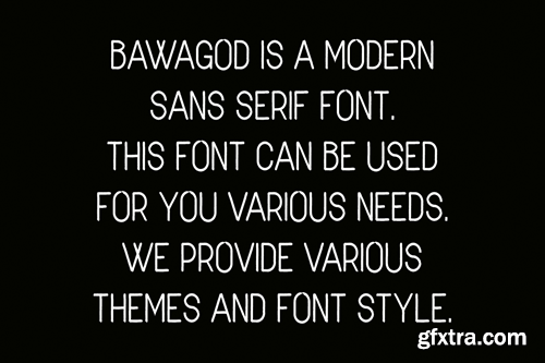 Bawagod - Modern Sans Font RADZGZK