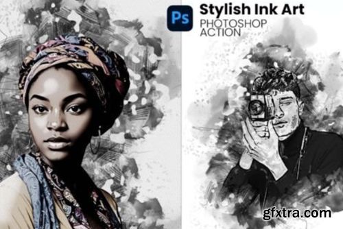 Stylish Ink Art Photoshop Action