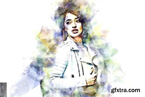 Watercolor Paint Stroke Photoshop Action