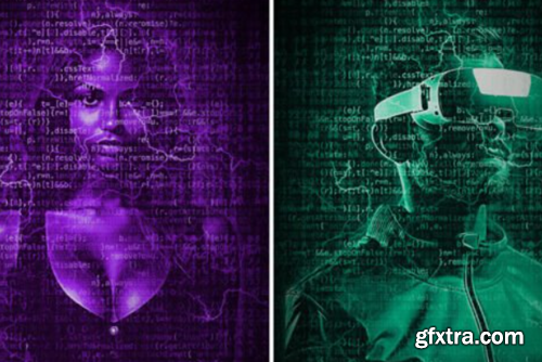 Photoshop Hacker Matrix Photo Effect