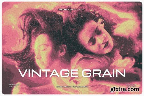 Vintage Grain Photo Effect XBGU8LZ