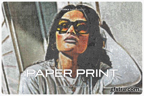 Paper Print Photo Effect JP8K2KU