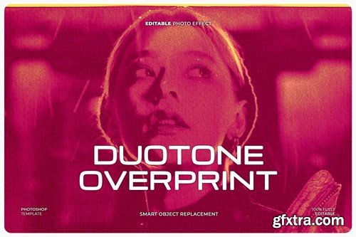 Duotone Overprint Photo Effect JU4JDG4