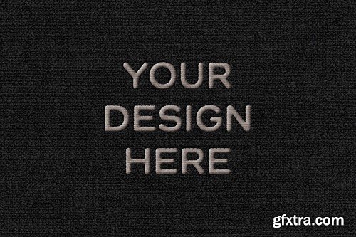 Fabric Embroidery Logo Mockup 8CP78SJ