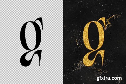 Golden Glitter Text & Logo Effect Q4XJA57