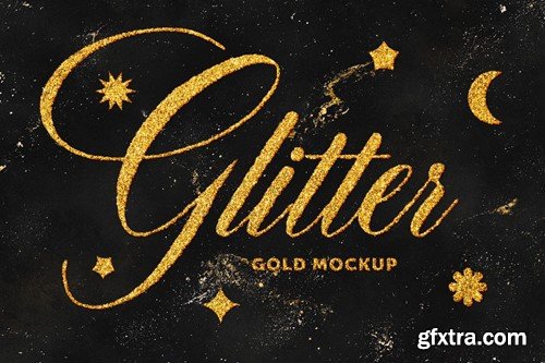 Golden Glitter Text & Logo Effect Q4XJA57