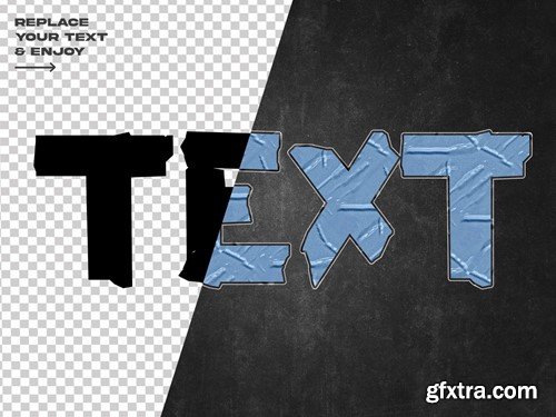 Duct Tape Text Effect Set F47SBJY