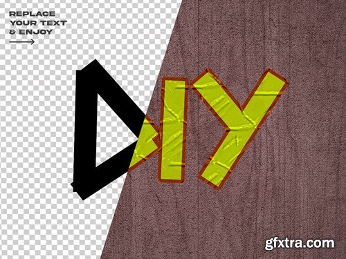 Duct Tape Text Effect Set F47SBJY