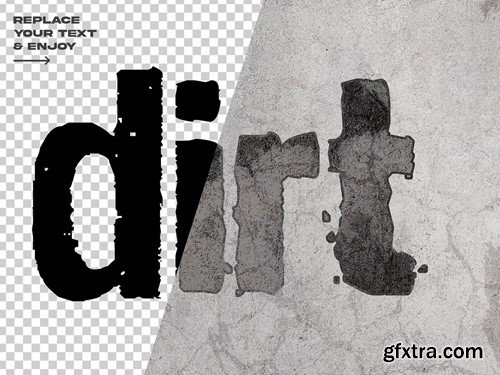 Grunge Editable Text Effect Set JSE68YD