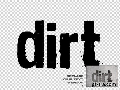 Grunge Editable Text Effect Set JSE68YD