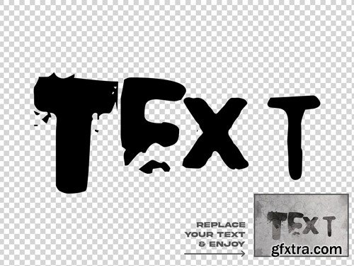 Grunge Editable Text Effect Set JSE68YD