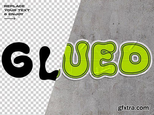 Sticker Text Effect Set VSPE3JE