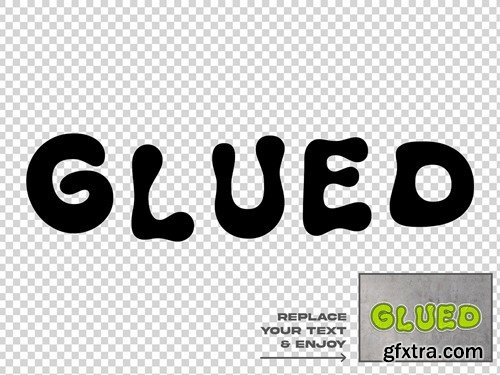 Sticker Text Effect Set VSPE3JE