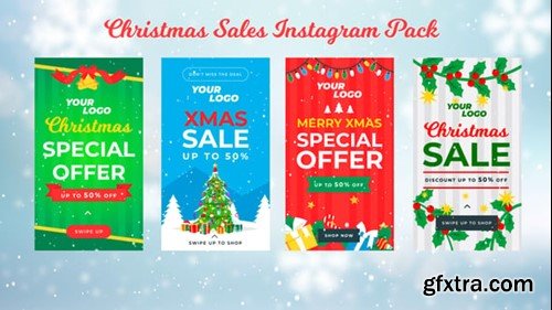 Videohive Christmas Sales Instagram Story Pack 1 55544859