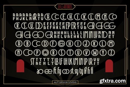 Decola Art Deco Typeface MFC84LG