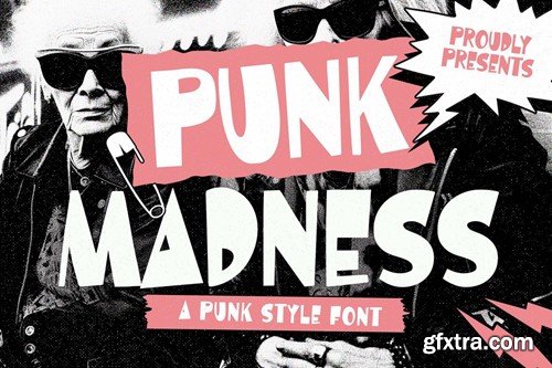 Punk Madness a Punk Style Font GULW9BM