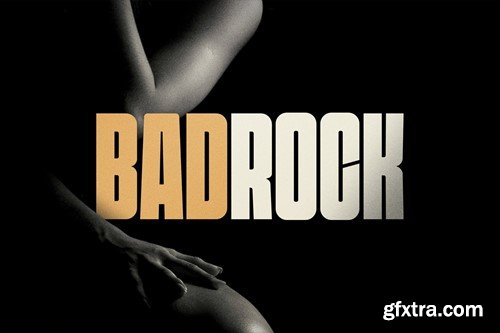 Badrock - Condensed Display Font 9HQXT3S