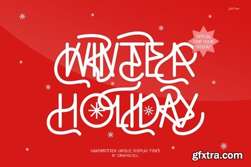 Winter Holiday Modern Display Font CYHSUZ4