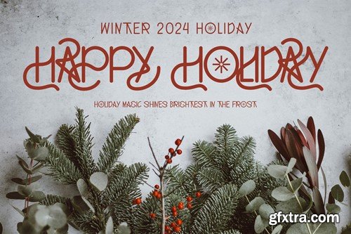 Winter Holiday Modern Display Font CYHSUZ4