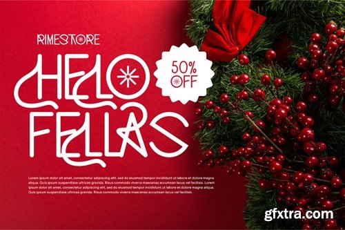 Winter Holiday Modern Display Font CYHSUZ4