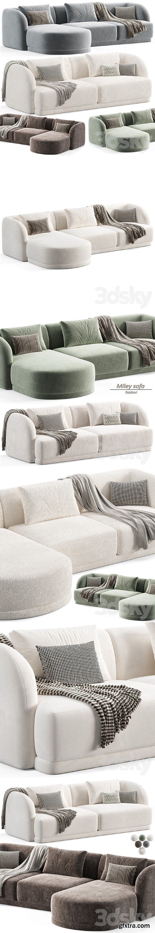 Miles Sofa by Naduvi