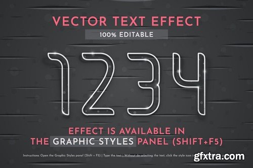 White Cord Editable Text Effect, Graphic Style XSJLXEY