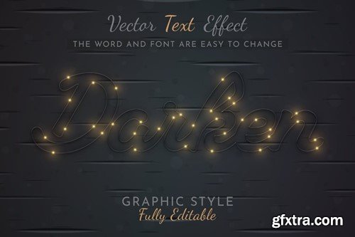 Firefly Editable Text Effect, Graphic Style BW2K7DG