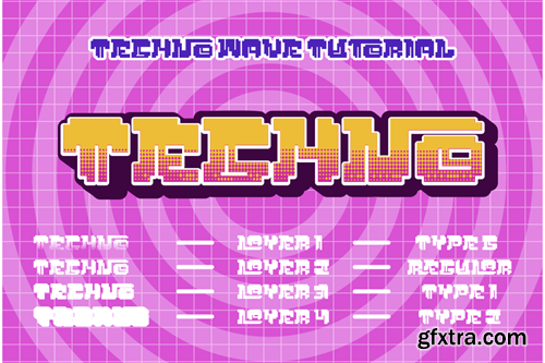 Techno Wave - Y2k Style Font 43VEE6H