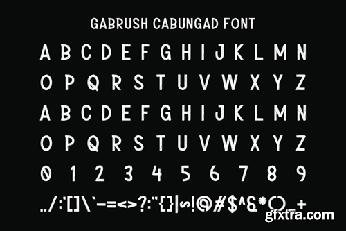 Gabrush Cabungad - Hand Drawn & Marker Font P7F89TM