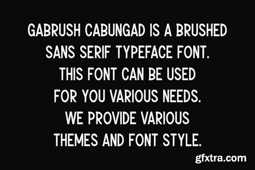 Gabrush Cabungad - Hand Drawn & Marker Font P7F89TM