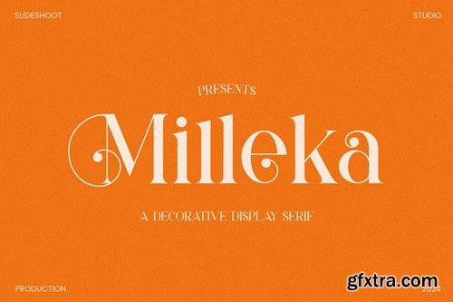 Milleka || Decorative Serif Font BN34JA4