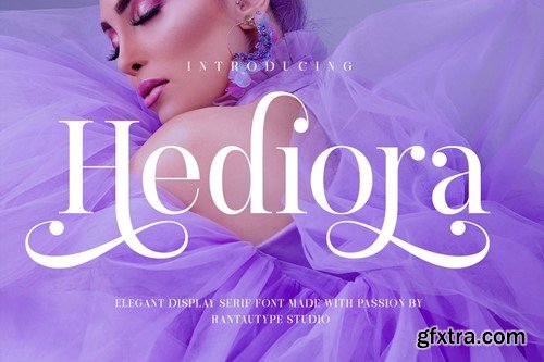 Hediora Elegant Display Serif Font 35DLSNY