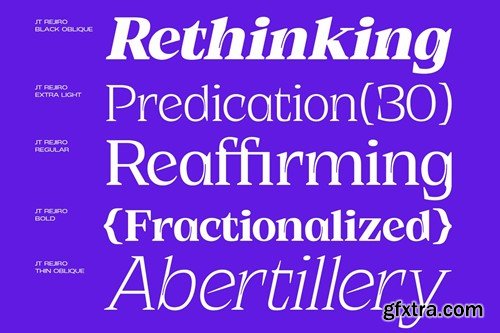 JT Rejiro | Serif Font Family MTY5MYZ