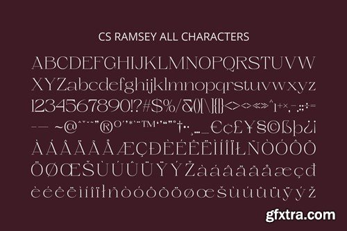 Ramsey – Elegant Font CGBQASD