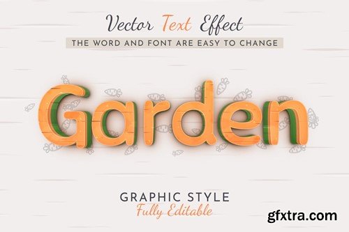 Splatter Carrot Editable Text Effect 94XB53L