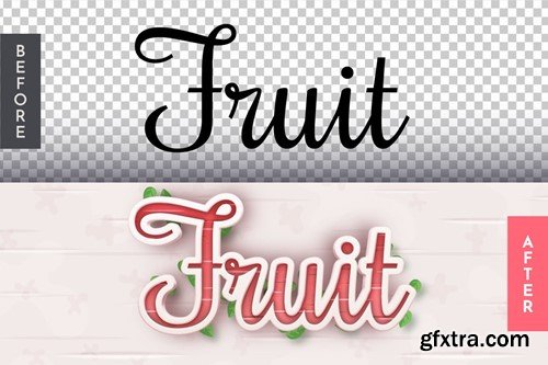 Apple Editable Text Effect, Graphic Style 5YB7WY6