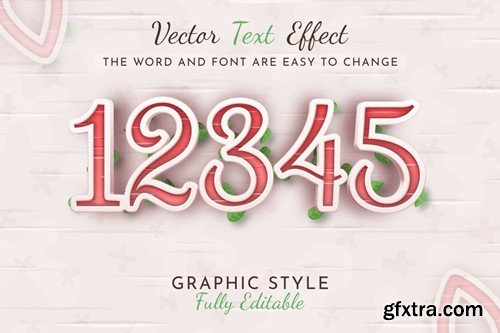 Apple Editable Text Effect, Graphic Style 5YB7WY6